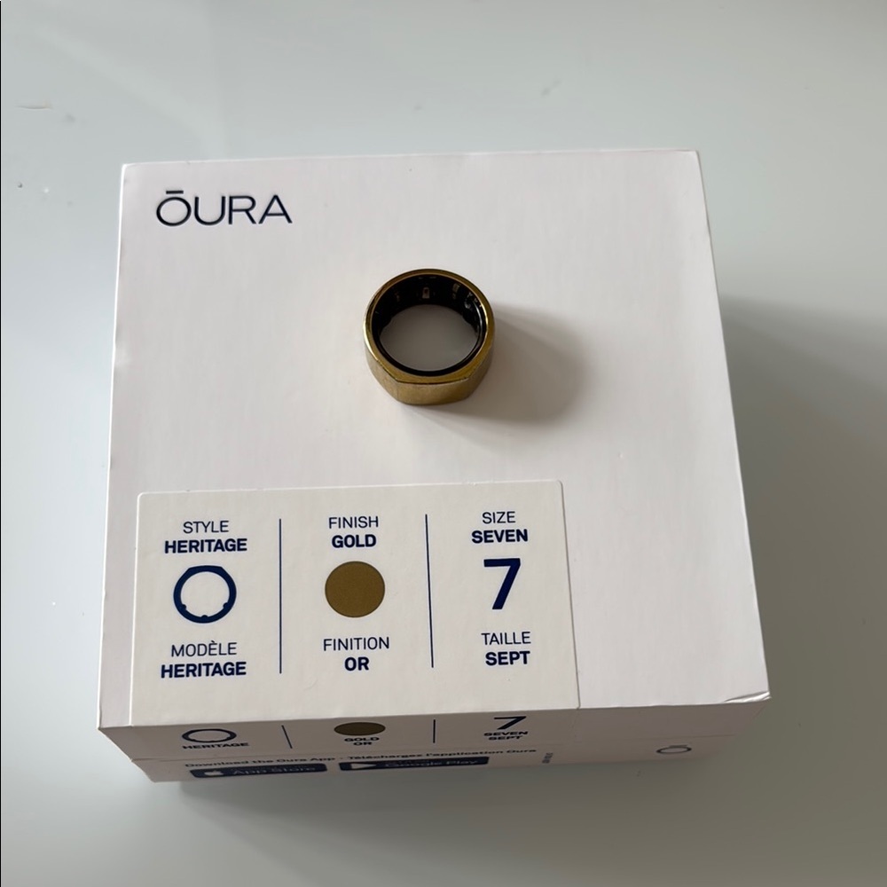 Oura Gen 3 Heritage Gold Ring Size 7